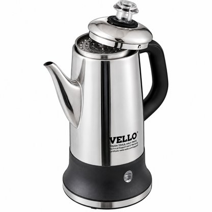 12-Cup Electric Percolator Coffee Pot, 304 Stainless Steel